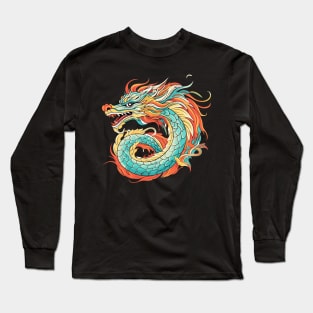 traditional chinese dragon Long Sleeve T-Shirt